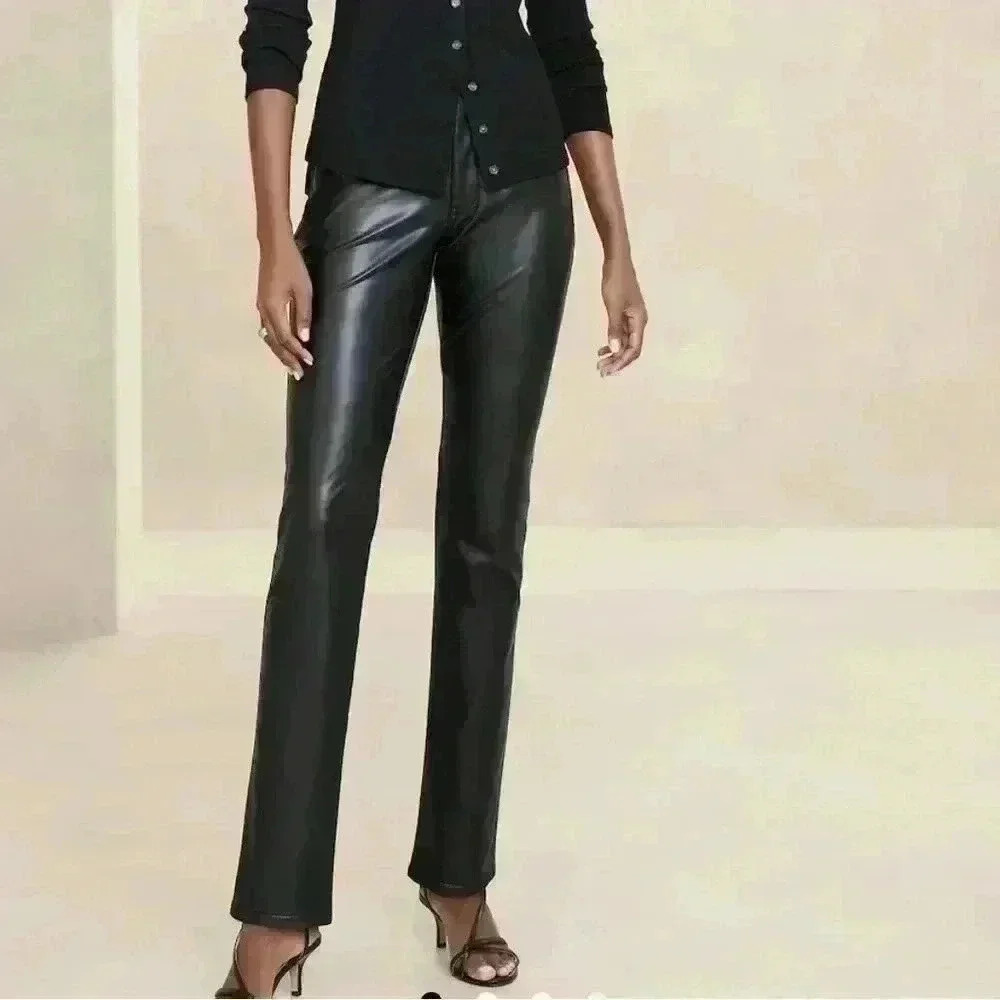 Banana Republic SLIM VEGAN LEATHER PANT